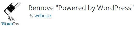 Обложка плагина Remove "Powered by WordPress"